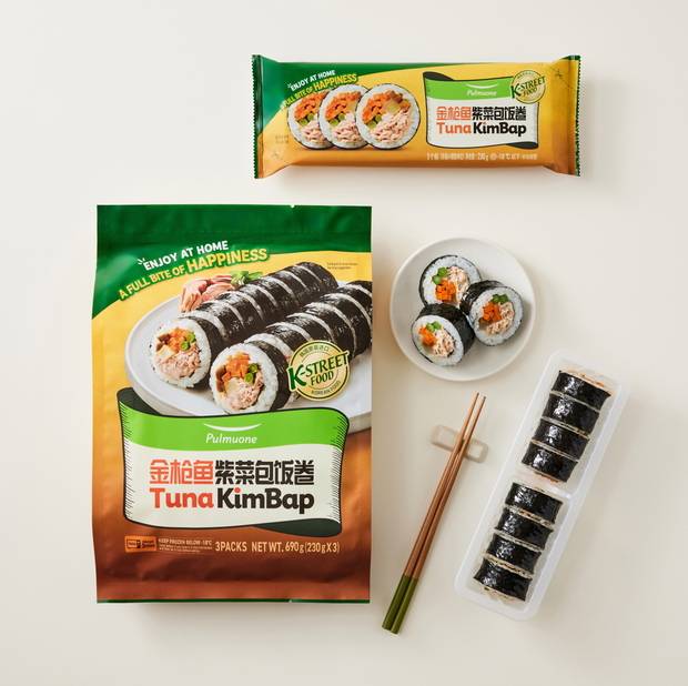 중국에서 판매 중인 한식 참치김밥(Tuna KimBap). 사진 제공=풀무원