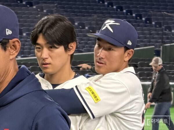 김도영과 안현민(사진=더게이트 배지헌 기자)