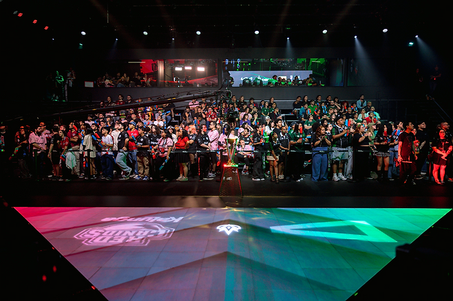 퍼스트 스탠드가 열리는 브라질 CBLoL 경기장(사진=CBLoL)