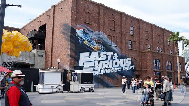 올 여름에 개장할 분노의 질주 라이드ⓒ 뉴스1 윤슬빈 관광전문기자