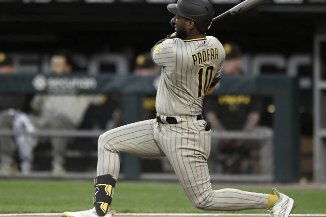 주릭슨 프로파는 샌디에이고 시절 김하성과 한솥밥을 먹었다. AP연합뉴스