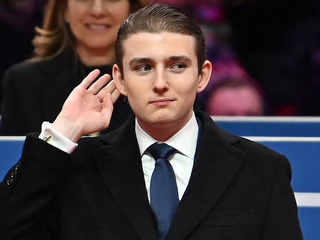 도널드 트럼프 미국 대통령의 막내아들 배런 트럼프./AFP 연합뉴스