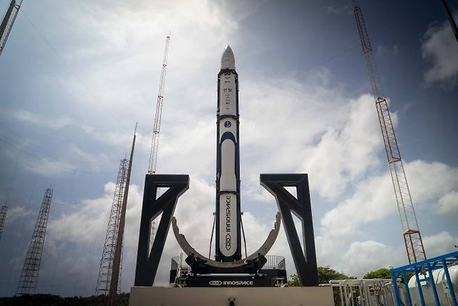 이노스페이스 한빛-나노 발사체. 이노스페이스 제공