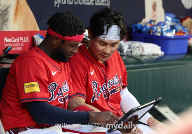 애틀란타 브레이브스 주릭슨 프로파와 김하성./게티이미지코리아