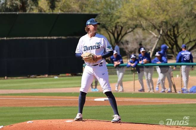[서울=뉴시스] 프로야구 NC 다이노스의 외국인 투수 커티스 테일러. (사진=NC 제공). 2026.03.04. *재판매 및 DB 금지