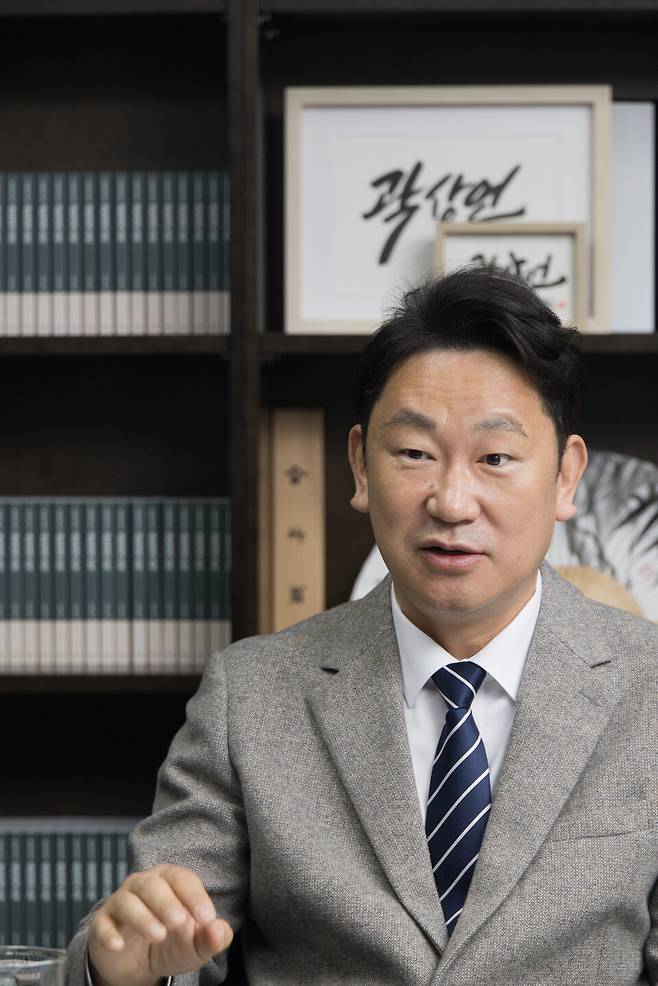 곽상언 더불어민주당 의원이 3월3일 국회 의원회관에서 시사저널과 인터뷰를 하고 있다. ⓒ시사저널 이종현