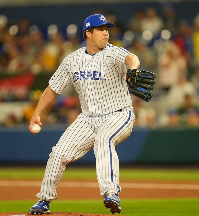 ▲ 이스라엘 대표로 나선 로버트 스탁. ⓒ이스라엘 야구협회 SNS