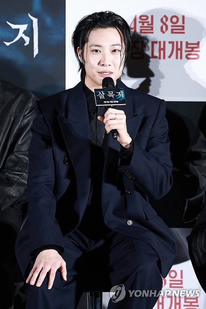 '살목지' 주연 배우 이종원 (서울=연합뉴스) 진연수 기자 = 배우 이종원이 4일 서울 용산구 CGV용산아이파크몰에서 열린 영화 '살목지' 제작보고회에서 인사말을 하고 있다. 2026.3.4 jin90@yna.co.kr