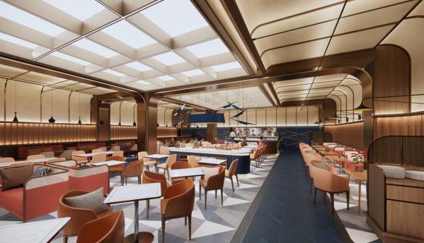 '트레블로지 역삼' 내 F&B 공간 투시도.(사진제공=현대리바트)