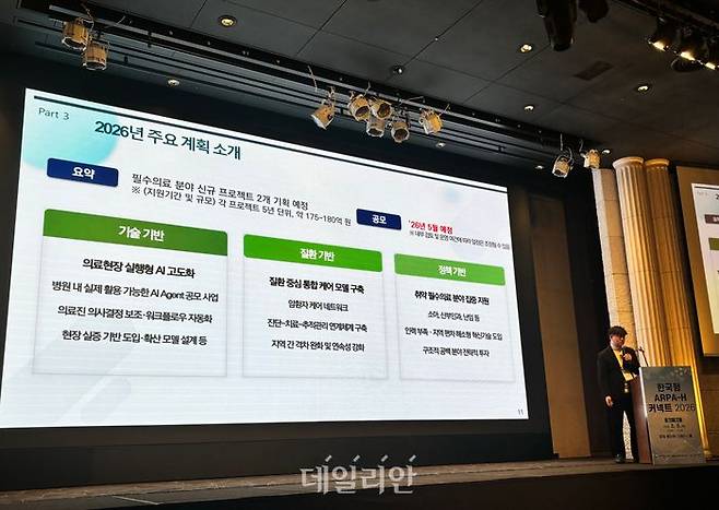 이창현 PM이 필수의료 혁신 분야 주요 계획에 대해 설명하고 있다. ⓒ데일리안 김효경 기자