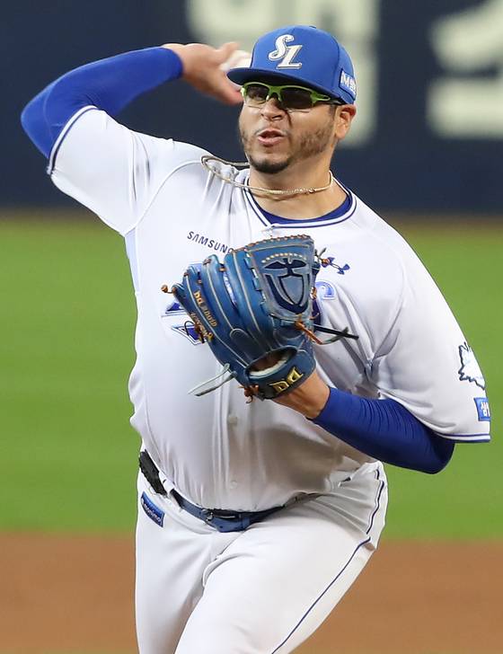 삼성에서 활약을 펼친 후라도. 뉴스1