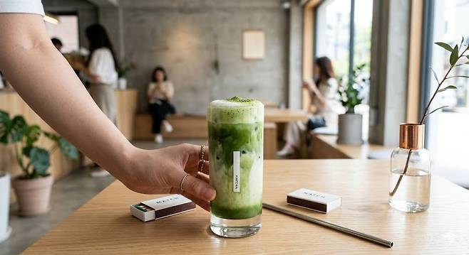 지난해부터 MZ세대에게 큰 사랑을 받고 있는 말차라떼.