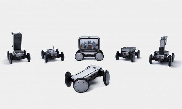 현대차·기아가 4일 2026 스마트공장·자동화산업전에서 국내 최초 공개한 모베드 양산형 모델과 상단 모듈을 결합한 콘셉트 모델. 현대차·기아 제공