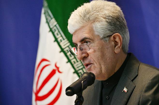 공식 입장 발표하는 주한이란대사/ 사진=연합뉴스