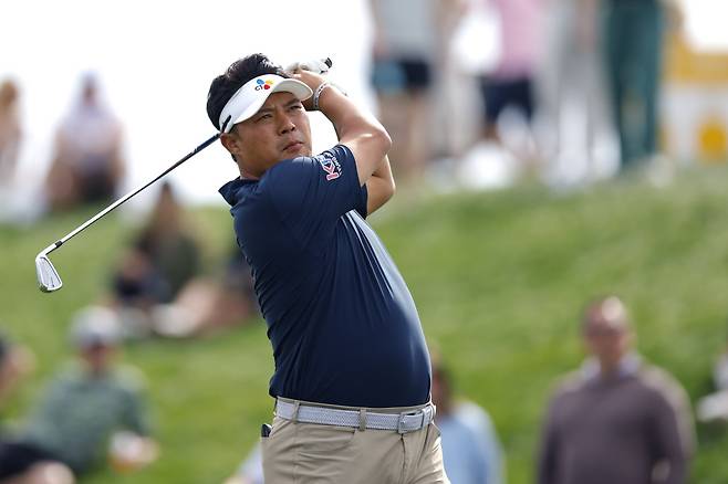 이승택이 지난달 6일 열린 PGA투어 WM 피닉스 오픈 1라운드 도중 7번 홀에서 티샷을 하고 있다. 게티이미지코리아