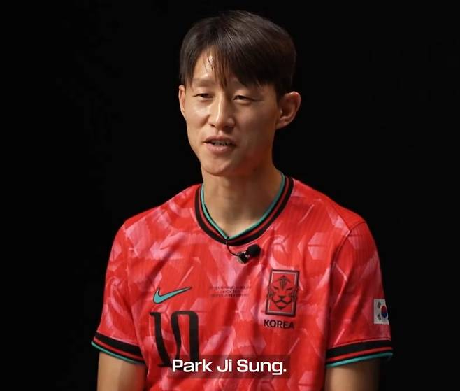박지성을 자신이 좋아하는 월드컵 레전드로 택한 이재성. /사진=FIFA 월드컵 SNS 캡처