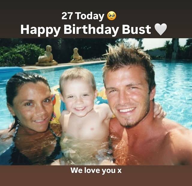 베컴 부부와 어린 시절의 브루클린. 사진|베컴 SNS