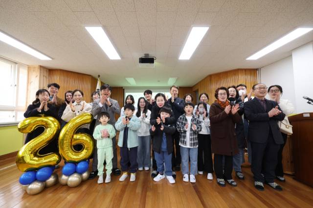 합천 대병초등학교 5년 만의 입학식.