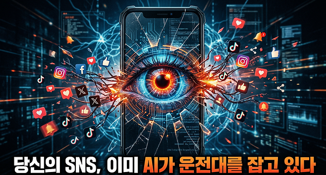 소셜미디어와 AI의 결합은 이제 실험 단계가 아니다. (사진=생성형 AI)
