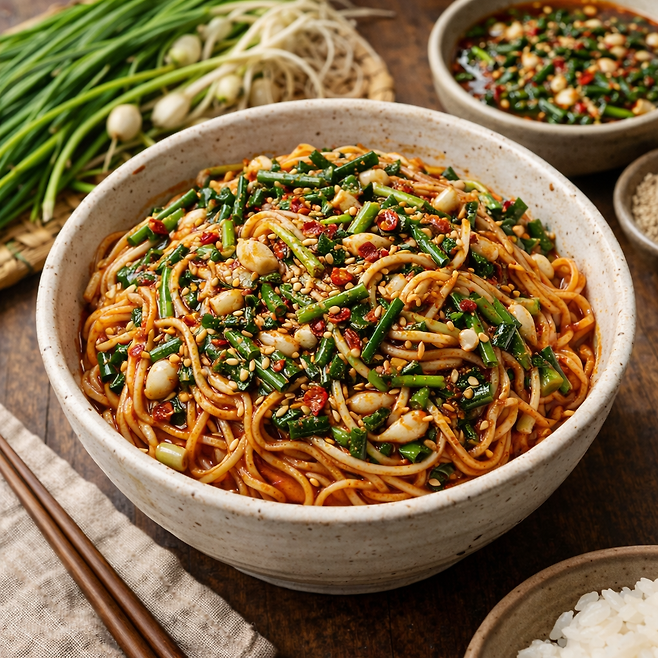 봄에 더 맛있는 식재료와 야무지게 먹는 꿀팁. AI 제작 이미지