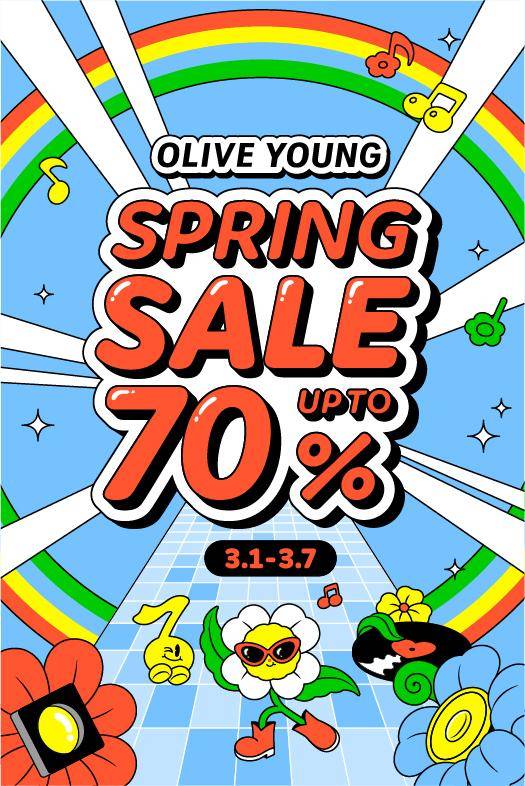 CJ올리브영이 7일까지 글로벌몰에서 진행하는 올해 첫 시즌세일 대표 이미지. 대표적인 역직구몰인 올리브영 글로벌몰은 지난해 말 기준 회원이 453만 명이고, 미국 일본 영국 등을 중심으로 성장세를 이어가고 있다. CJ올리브영 제공