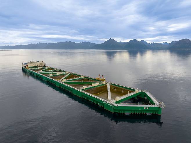 노드락스가 진행 중인 오션 팜 프로젝트. 사진 Nordlaks/Kolbjørn Hoseth Larssen