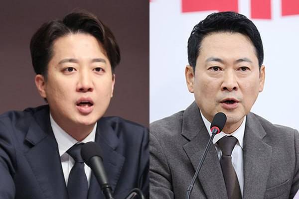▲ 이준석 개혁신당 대표와 장동혁 국민의힘 대표 ⓒ연합뉴스