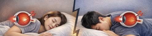안압 올리는 수면습관 [AI가 만든 이미지]