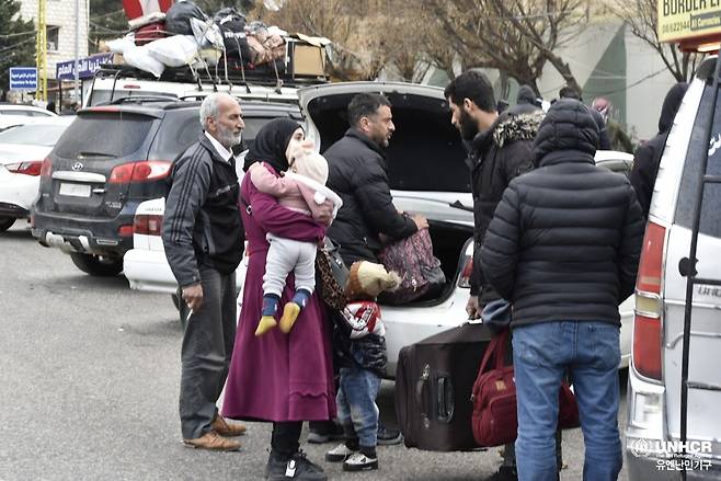 중동 사태 우려로 피난 준비 중인 이들 [유엔난민기구 한국대표부 제공. 재판매 및 DB 금지]