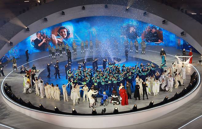 '우리는 하나'<저작권자(c) 연합뉴스, 무단 전재-재배포, AI 학습 및 활용 금지>