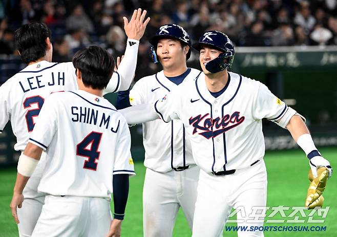 5일 일본 도쿄돔에서 열린 WBC(월드베이스볼클래식) 한국과 체코의 경기. 5회말 1사 1루 위트컴이 2점홈런을 치고 기뻐하고 있다. 도쿄(일본)=허상욱 기자wook@sportschosun.com/2026.03.05/