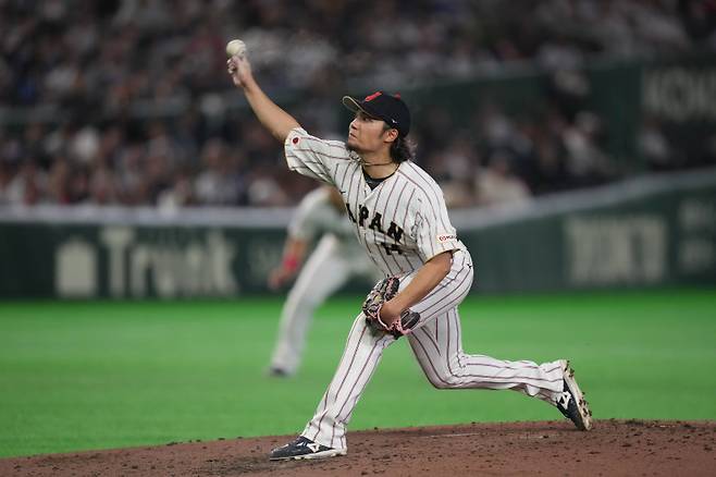 <yonhap photo-5233="">한일전 두 번째 투수 이토 히로미. (AP Photo/Hiro Komae)/2026-03-07 20:41:23/ <저작권자 ⓒ 1980~2026 ㈜연합뉴스. 무단 전재 재배포 금지, AI 학습 및 활용 금지></yonhap>