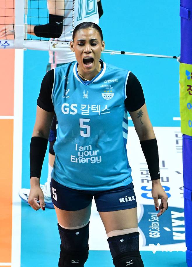 [서울=뉴시스] 여자 프로배구 GS칼텍스 지젤 실바. (사진=KOVO 제공). 2026.03.07. *재판매 및 DB 금지