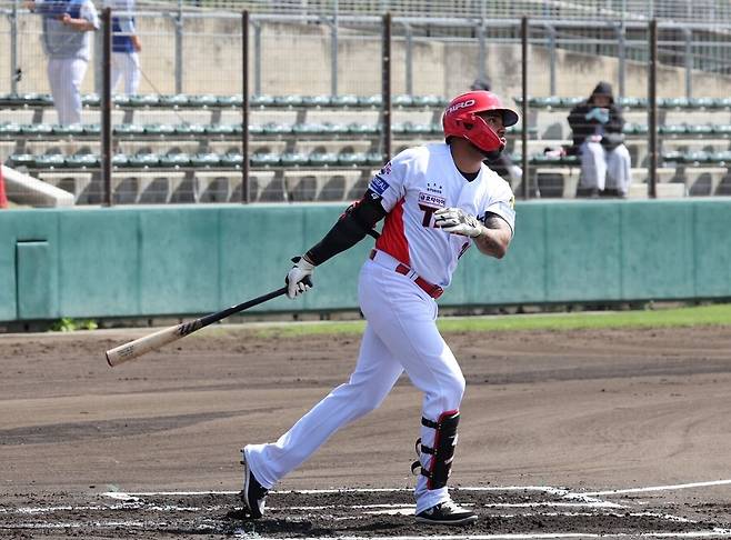 ▲ 정확한 타격은 물론 외야로 공을 날려보낼 수 있는 장타력까지 매 경기 보여준 카스트로 ⓒKIA타이거즈