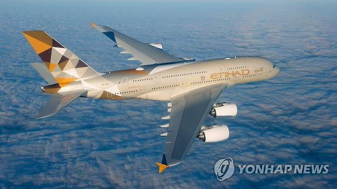 에티하드항공 여객기 [에티하드항공 트위터 캡처]