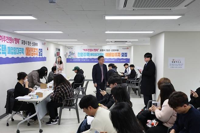 ▲ 지난 3월 5~6일 이틀간 진행된 현장 접수.