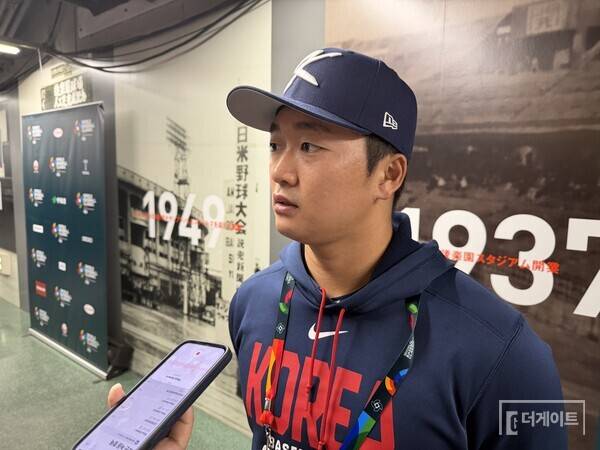 1이닝 무실점 호투한 고우석(사진=더게이트 배지헌 기자)