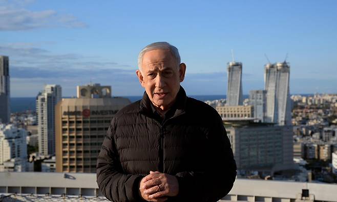 베냐민 네타냐후 이스라엘 총리. 신화연합뉴스