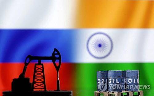 러시아산 원유와 인도 [로이터 연합뉴스 자료사진. 재판매 및 DB 금지]