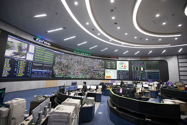 ▲전력거래소의 상황실.