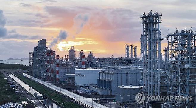 롯데케미칼 인도네시아(LCI) 석유화학단지 전경. (사진=롯데케미칼)