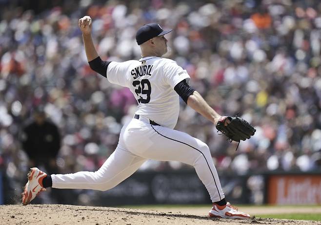 태릭 스쿠벌은 디트로이트 타이거스 캠프로 아직 돌아가지 않고 있다. AP연합뉴스