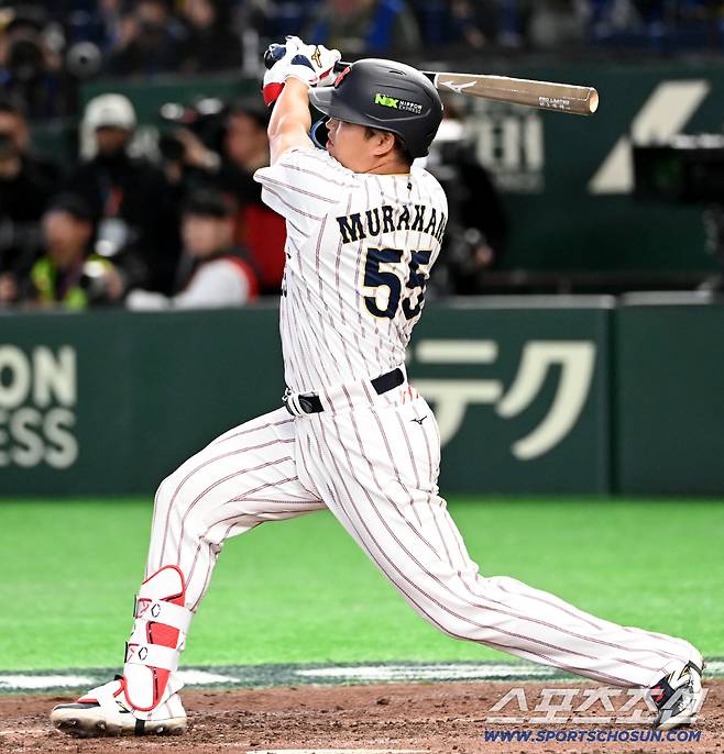 7일 일본 도쿄돔에서 열린 WBC(월드베이스볼클래식) 한국과 일본의 경기. 일본 무라카미 무네타가가 타격을 하고 있다. 도쿄(일본)=허상욱 기자wook@sportschosun.com/2026.03.07/