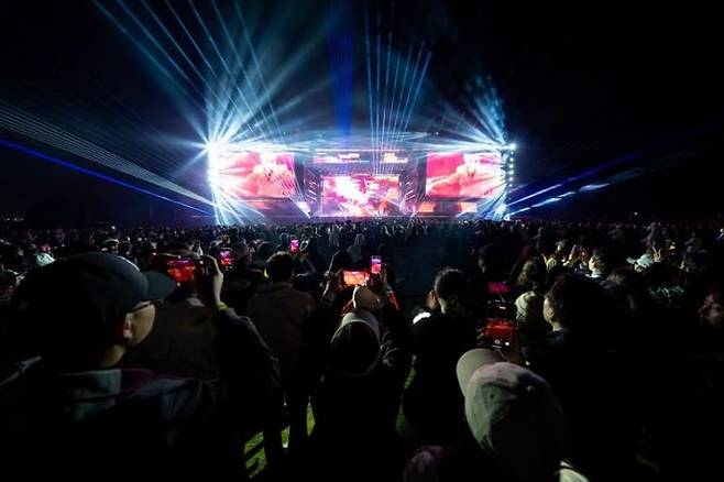 LIV 골프 코리아 최종 라운드 종료 후 열린 지드래곤 공연.