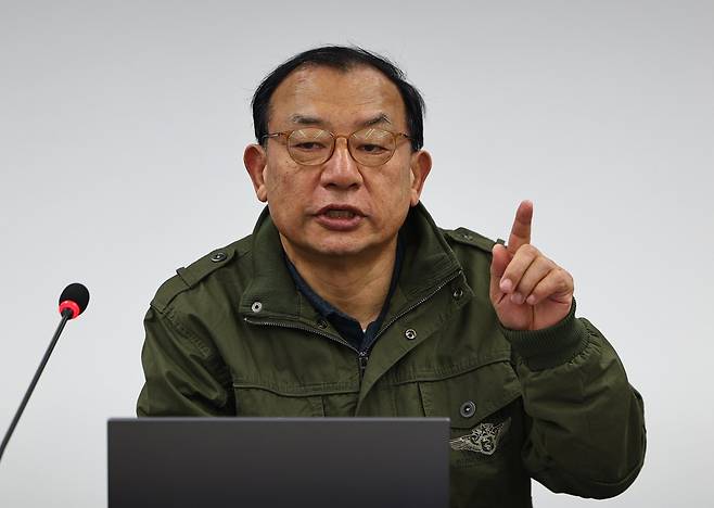 이정현 국민의힘 공천관리위원장이 26일 오후 서울 여의도 중앙당사에서 열린 제9회 전국동시지방선거 중앙당 공관위 3차 회의에서 발언하고 있다. 2026.02.26. 뉴시스