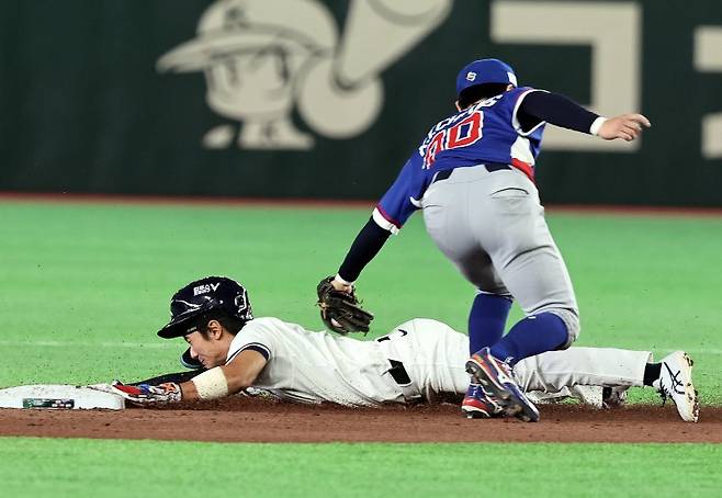 신민재, 9번 김혜성 대신 선발 출장.뉴스1