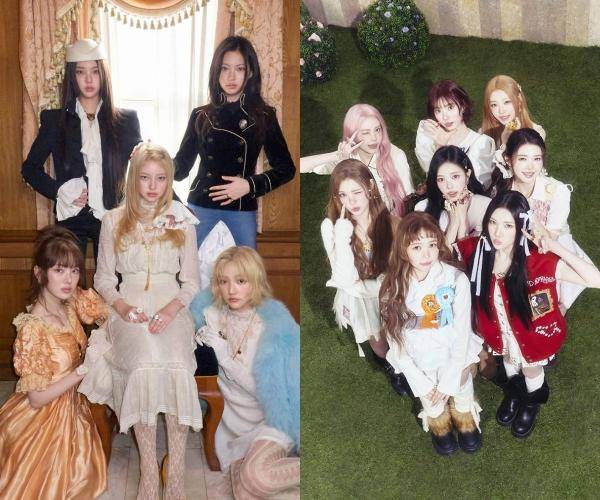 최근 음원 차트에서 호성적을 거둔 키키의 '404', 하츠투하츠의 '루드!' '포커스'의 공통점은 하우스 리듬에 기반한 곡이라는 점이다. 스타쉽엔터테인먼트, SM엔터테인먼트 제공