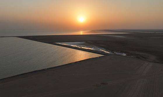이라크가 중국 기업과 함께 추진하는 약 40억 달러 규모의 이라크 바스라 해수 담수화 플랜트 사업 부지. 로이터=연합뉴스