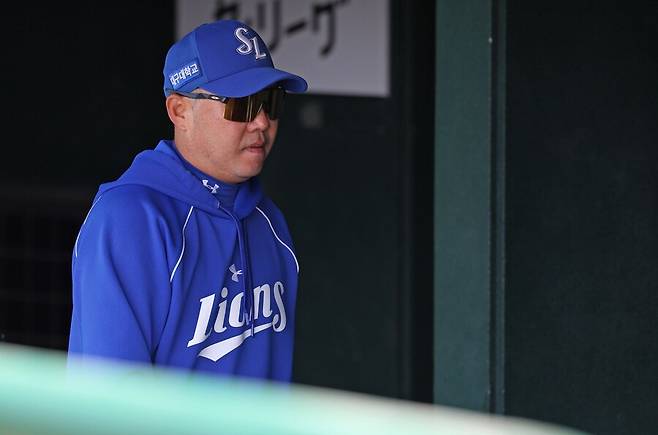 ▲ 박진만 삼성 감독은 매닝의 대체자가 당장 결정되지는 않을 것임을 예상하면서 대안 마련에 고심하고 있다 ⓒ삼성 라이온즈