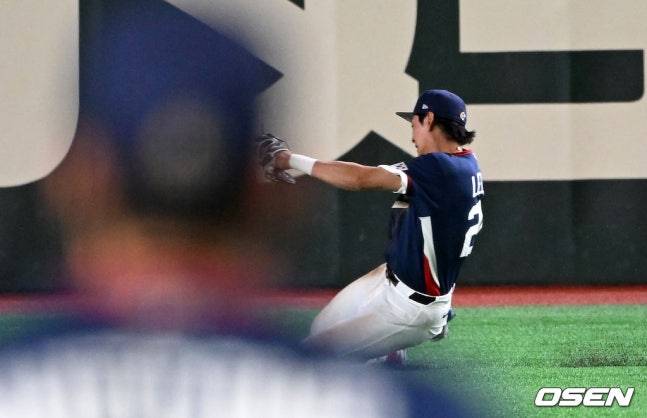 이정후의 9회 환상 슈퍼캐치 순간.